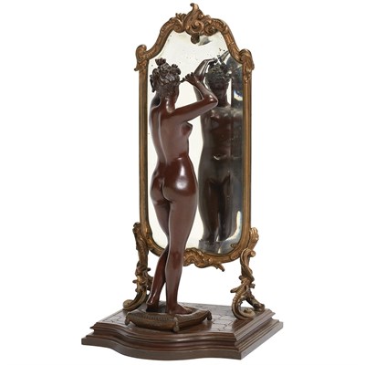 Lot 464 - French Bronze Figure of a Female Standing...