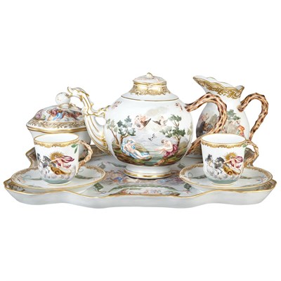 Lot 277 - Group of Capodimonte Porcelain Articles Mid...