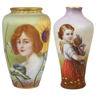 Lot 254 - Continental Gilt and Polychrome Decorated...