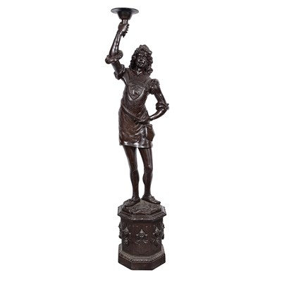 Lot 437 - Pair of Venetian Carved and Dark Stained...