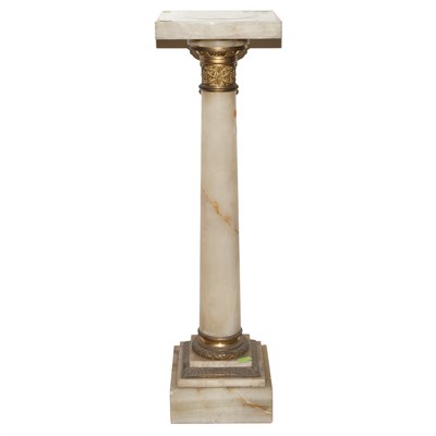 Lot 143 - Louis XVI Style Gilt-Metal Mounted White Onyx...