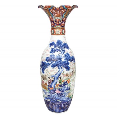 Lot 107 - Japanese Porcelain Floor Vase 20th Century Of...