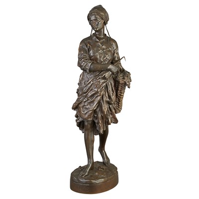 Lot 275 - Bronze Figure of Puys, La Pecheuse de Vignots...