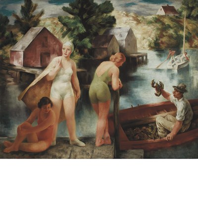 Lot 96 - Russell Cowles American, 1887-1979 Nova Scotia...