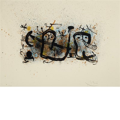 Lot 102 - Joan Miró MA DE PROVERBIS (M. 679) Color...