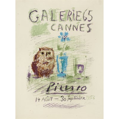 Lot 131 - Pablo Picasso HIBOU, VERRE ET FLEUR (B. 1272)...
