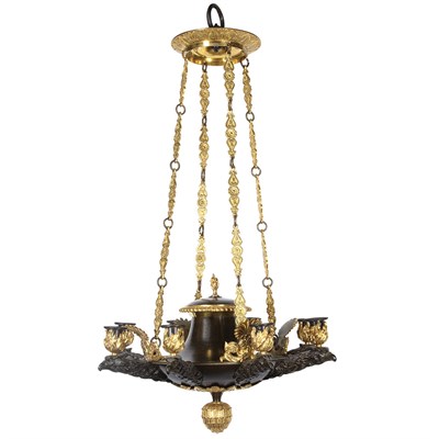 Lot 575 - Restauration Gilt and Patinated-Bronze...