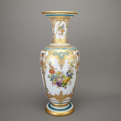 Lot 120 - French Gilt and Polychrome Decorated White...