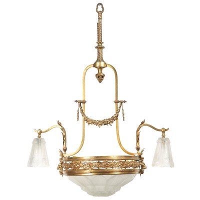Lot 392 - Louis XVI Style Gilt-Metal and Molded and...