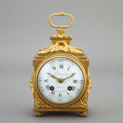 Lot 213 - Louis XVI Style Gilt-Bronze Carriage Clock...