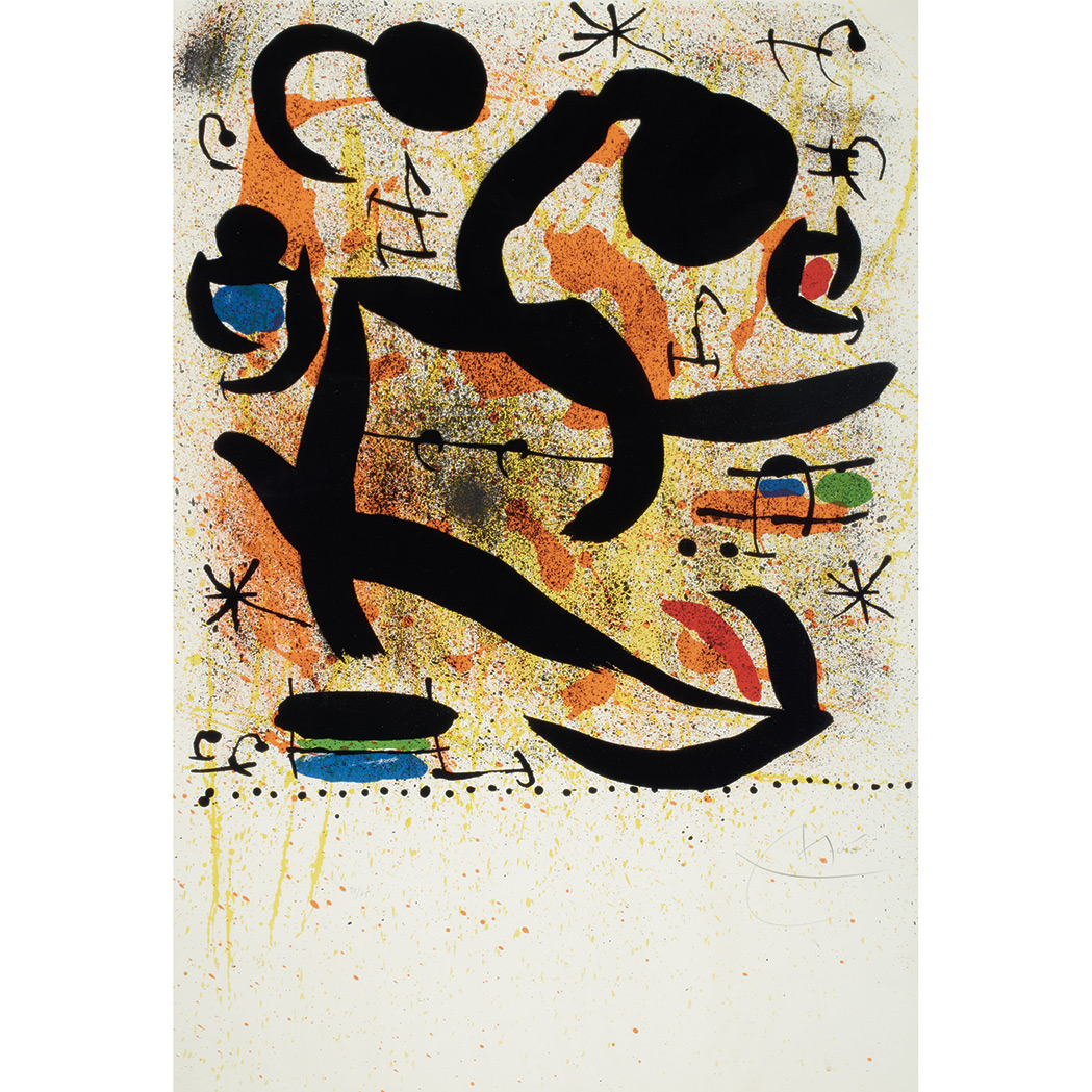 Lot 100 - Joan Miró VARIANT I (M. 587) Color lithograph,...