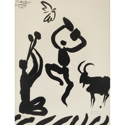 Lot 147 - After Pablo Picasso MUSICIEN, DANSEUR, CHEVRE...