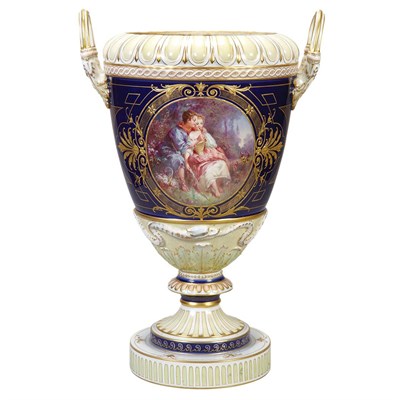 Lot 477 - KPM Gilt and Polychrome Decorated Porcelain...