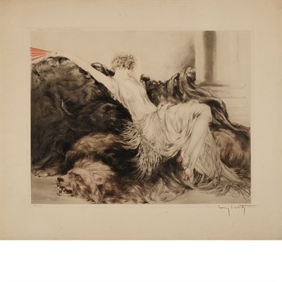 Lot 123 - Louis Icart LAZINESS (HOLLAND/CATANIA/ISEN...