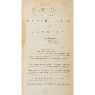 Lot 69 - [UNITED STATES] Laws of the United States of...