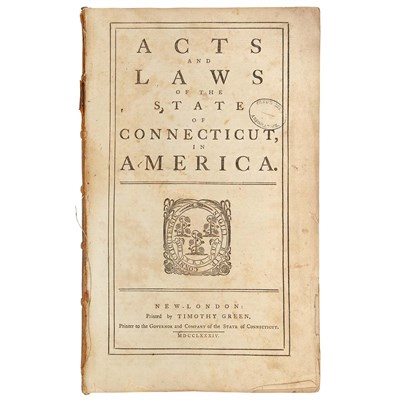 Lot 125 - [CONNECTICUT] Acts and laws of the state of...