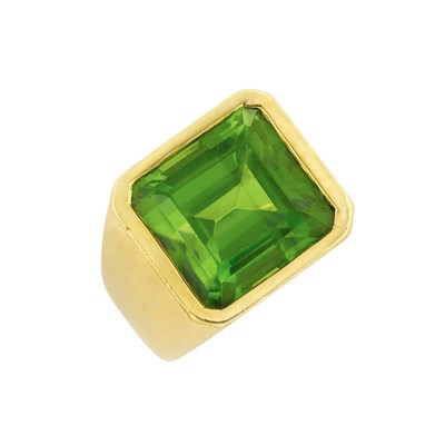 Lot 267 - Gold and Peridot Ring, Tiffany & Co., Paloma Picasso