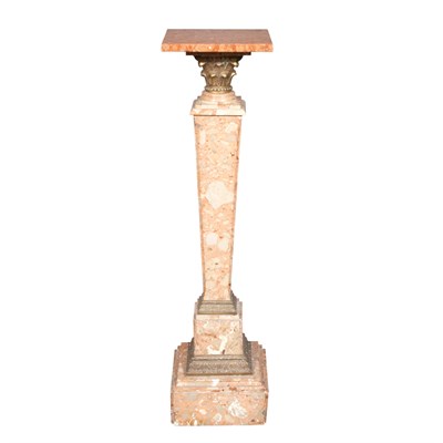 Lot 119 - Neoclassical Style Metal Mounted Marble...