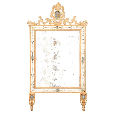 Lot 249 - Italian Neoclassical Painted and Parcel Gilt...