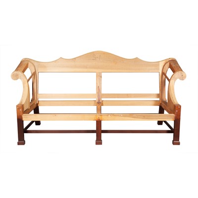 Lot 232 - Two Serpentine Sofa Frames Length of longer 7...