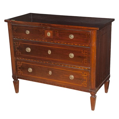 Lot 414 - Italian Neoclassical Style Walnut Commode...