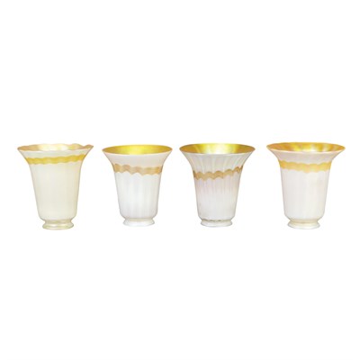 Lot 412 - Group of Four Similar American Art Glass...