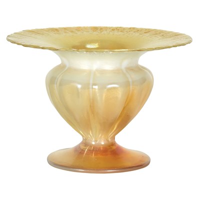Lot 550 - Tiffany Yellow Pastel and Opalescent Favrile...
