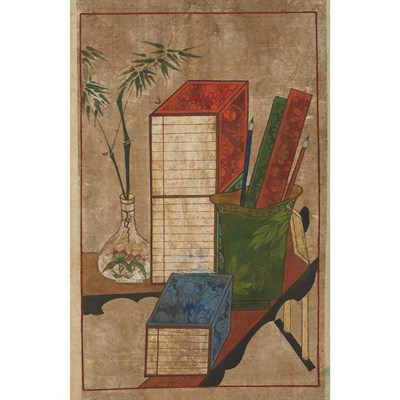 Lot 21 - Korean School Late 19th century Six-panel...