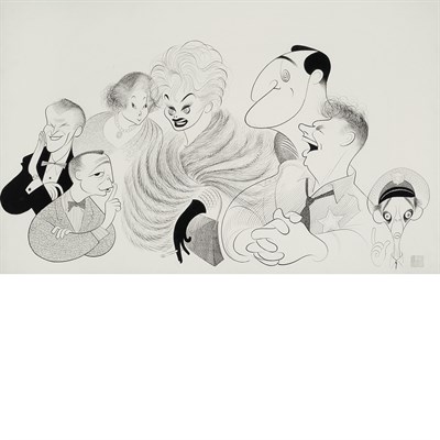 Lot 59 - Al Hirschfeld (1903-2003) CBS: MONDAY Ink on...