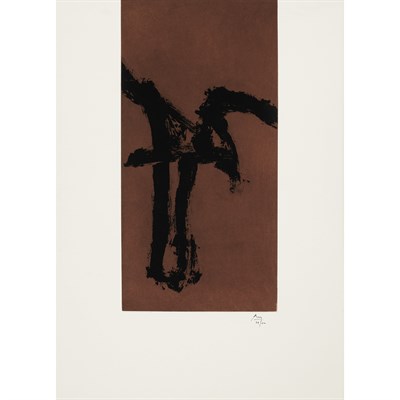 Lot 111 - Robert Motherwell PRIMAL SIGN IV (E./B. 270)...