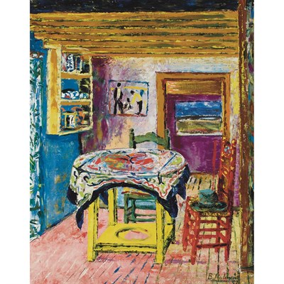 Lot 44 - Benjamin Palencia Spanish, 1894-1980 Interior,...