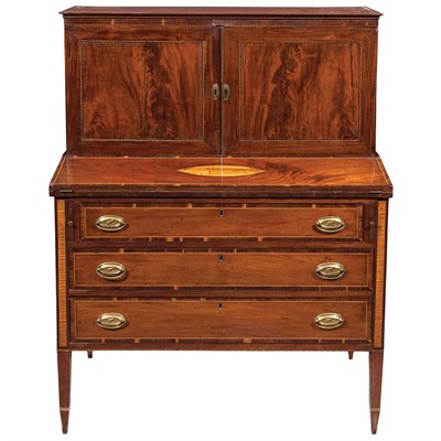 Lot 157 - Federal Inlaid Mahogany Lady's Writing Desk...