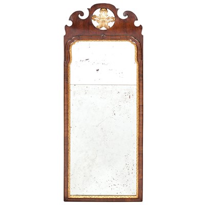 Lot 121 - Chippendale Walnut and Parcel Gilt Mirror 18th...