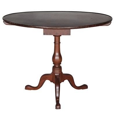 Lot 251 - Chippendale Mahogany Tilt-Top Table The...
