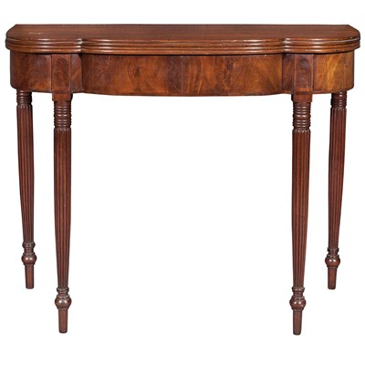 Lot 159 - Federal Mahogany Card Table Philadelphia,...