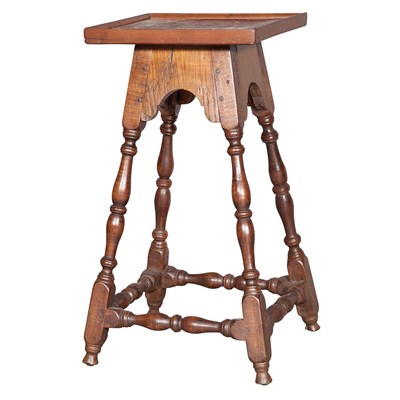 Lot 138 - William and Mary Style Maple Stand Height 28...