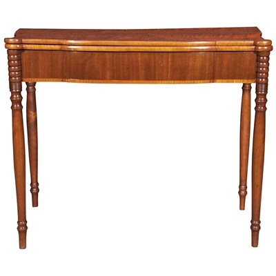 Lot 136 - Federal Maple Fold-Over Card Table First half...
