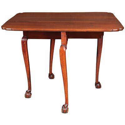 Lot 270 - Chippendale Style Mahogany Drop-Leaf Table...