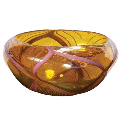 Lot 551 - Tiffany Favrile Glass Bowl Circa 1895-1900 Of...