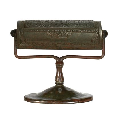 Lot 560 - Tiffany Studios Bronze and Favrile Glass...