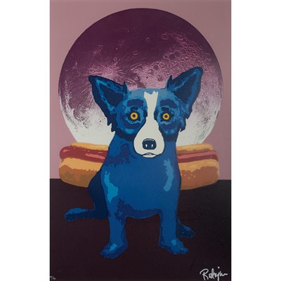 Lot 170 - George Rodrigue (1944-2013) LUNAR BUNS Color...