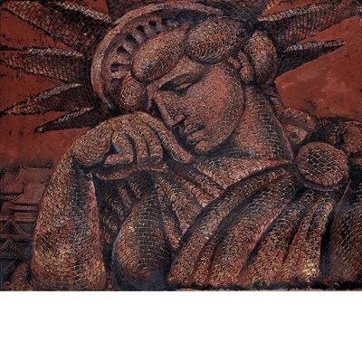 Lot 76 - Martin Wong American, 1946-1999 Liberty...