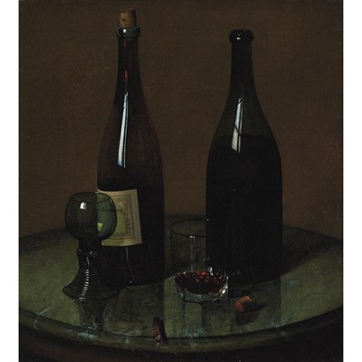 Lot 86 - Christian Schmidt German, b. 1835 Wine Signed...