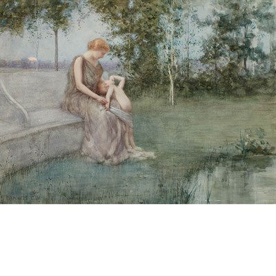 Lot 57 - Francis Day American, 1863-1942 Mother and...