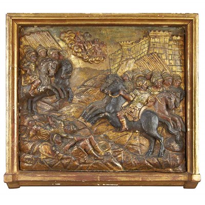 Lot 403 - Northern European Polychrome and Parcel Gilt...
