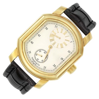 Lot 34 - Gentleman's Gold 'Mark Coupe' Wristwatch, Tiffany & Co.