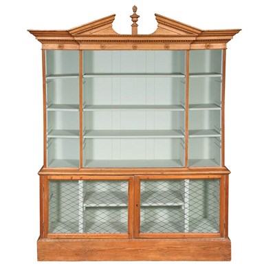 Lot 635 - George III Style Stripped Pine Bookcase...