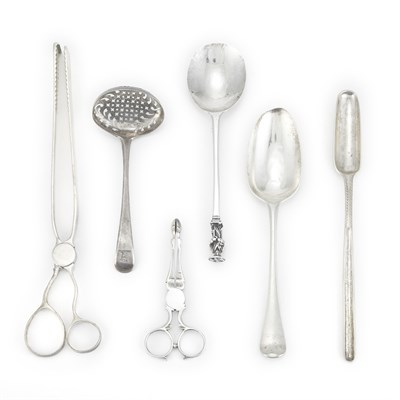 Lot 513 - Group of Georgian Silver Flatware Various...