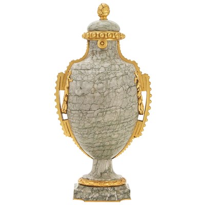 Lot 489 - Pair of Louis XVI Style Gilt-Bronze Mounted...