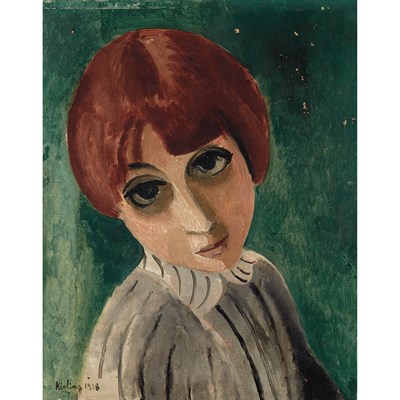 Lot 26 - Moise Kisling French, 1891-1953 Portrait d'une...